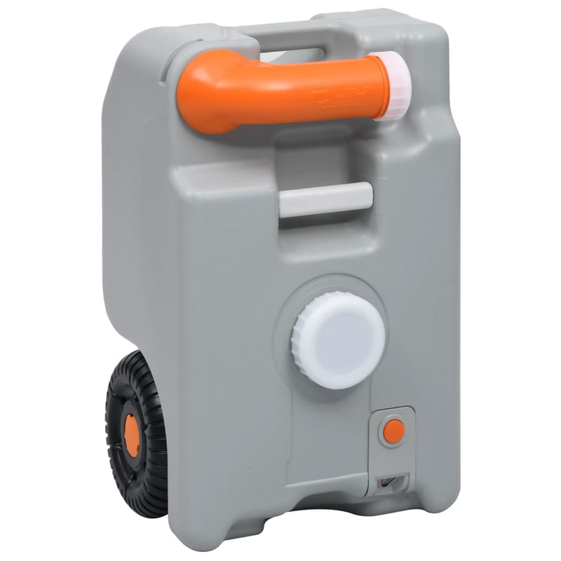 Load image into Gallery viewer, Vidaxl watertank op wielen 25 l grijs
