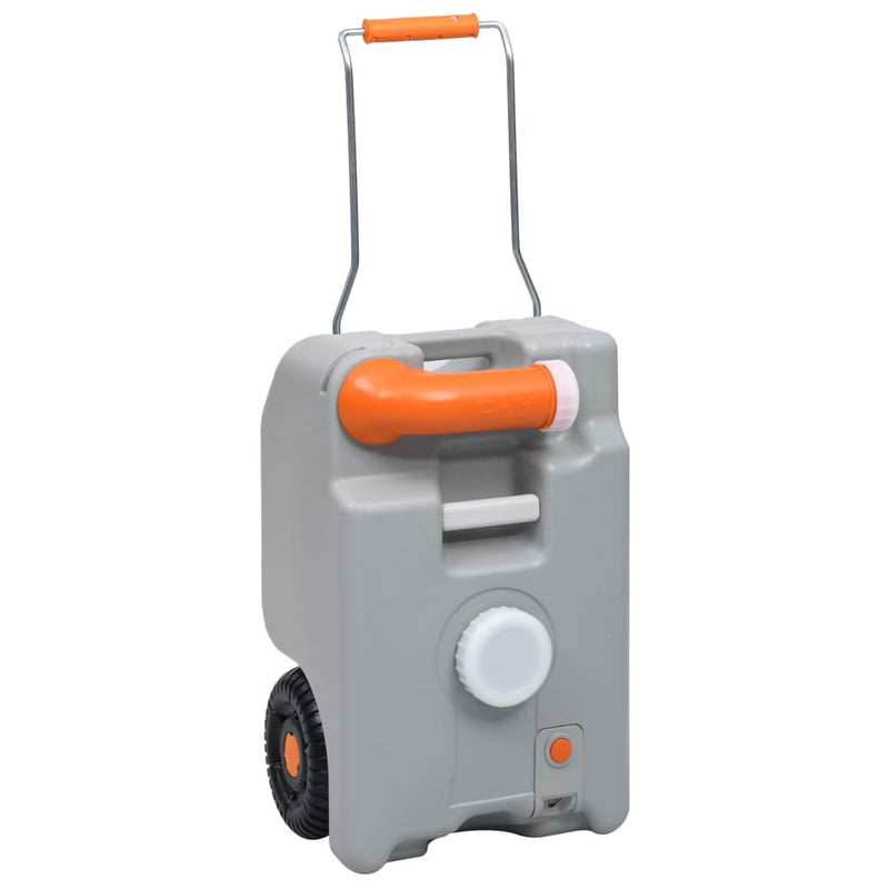 Load image into Gallery viewer, Vidaxl watertank op wielen 25 l grijs
