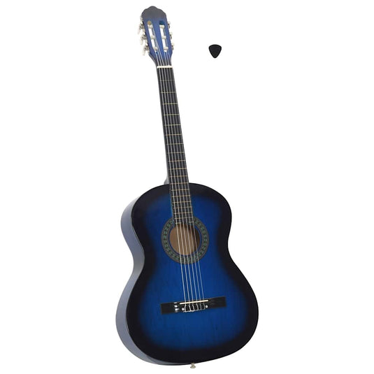 Vidaxl gitaar klassiek beginner 4 4 39 lindenhout blauw