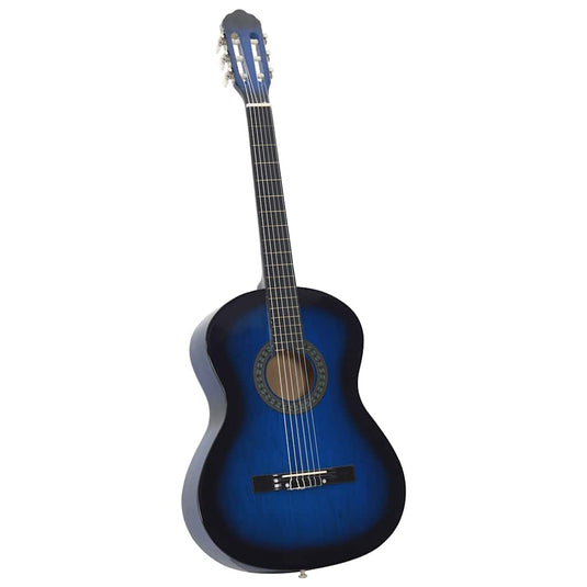 Vidaxl gitaar klassiek beginner 4 4 39 lindenhout blauw
