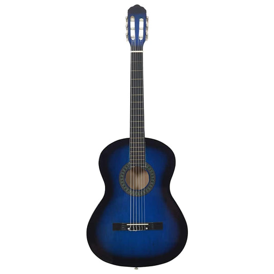 Vidaxl gitaar klassiek beginner 4 4 39 lindenhout blauw