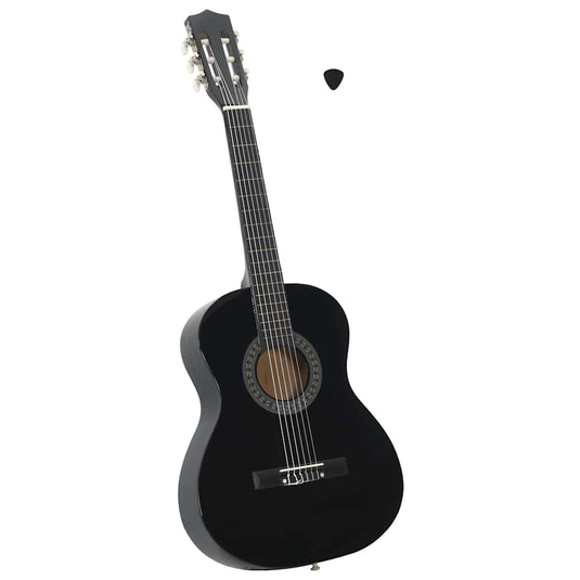 Vidaxl gitaar klassiek beginner en kinderen 3 4 36 zwart