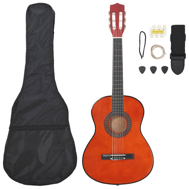 Vidaxl 8-delige gitaarset klassiek beginner 3 4 36
