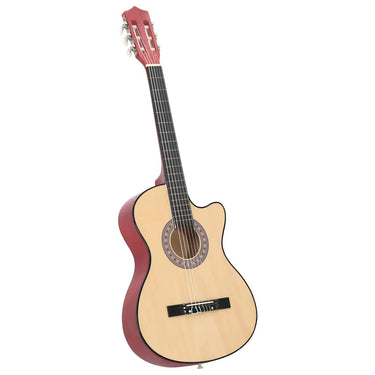 Vidaxl gitaar cutaway met 6 snaren western akoestisch 38 lindenhout