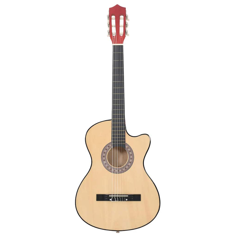 Load image into Gallery viewer, Vidaxl gitaar cutaway met 6 snaren western akoestisch 38 lindenhout
