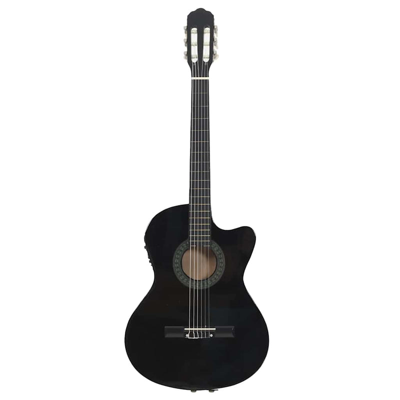 Load image into Gallery viewer, Vidaxl gitaar cutaway met equalizer 6 snaren western klassiek zwart
