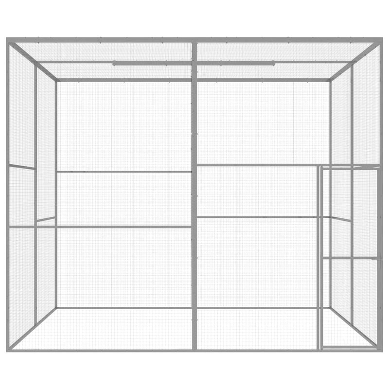 Load image into Gallery viewer, VidaXL Kattenkooi 3x3x2,5 m gegalvaniseerd staal
