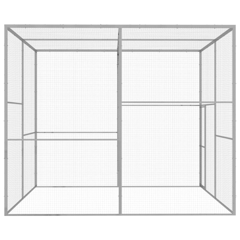 Load image into Gallery viewer, VidaXL Kattenkooi 3x3x2,5 m gegalvaniseerd staal
