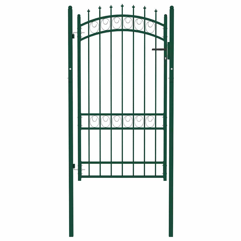 Load image into Gallery viewer, Vidaxl poort met speerpunten 100x175 cm staal groen

