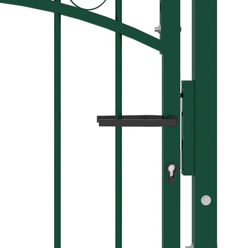 Load image into Gallery viewer, Vidaxl poort met speerpunten 100x175 cm staal groen
