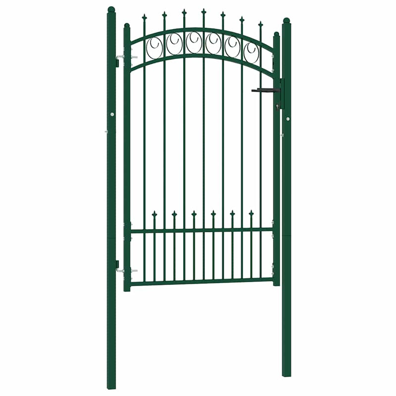 Load image into Gallery viewer, Vidaxl poort met speerpunten 100x150 cm staal groen
