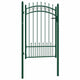 Vidaxl poort met speerpunten 100x150 cm staal groen