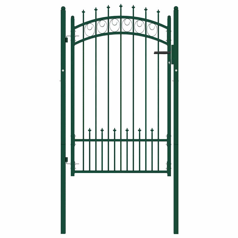 Load image into Gallery viewer, Vidaxl poort met speerpunten 100x150 cm staal groen
