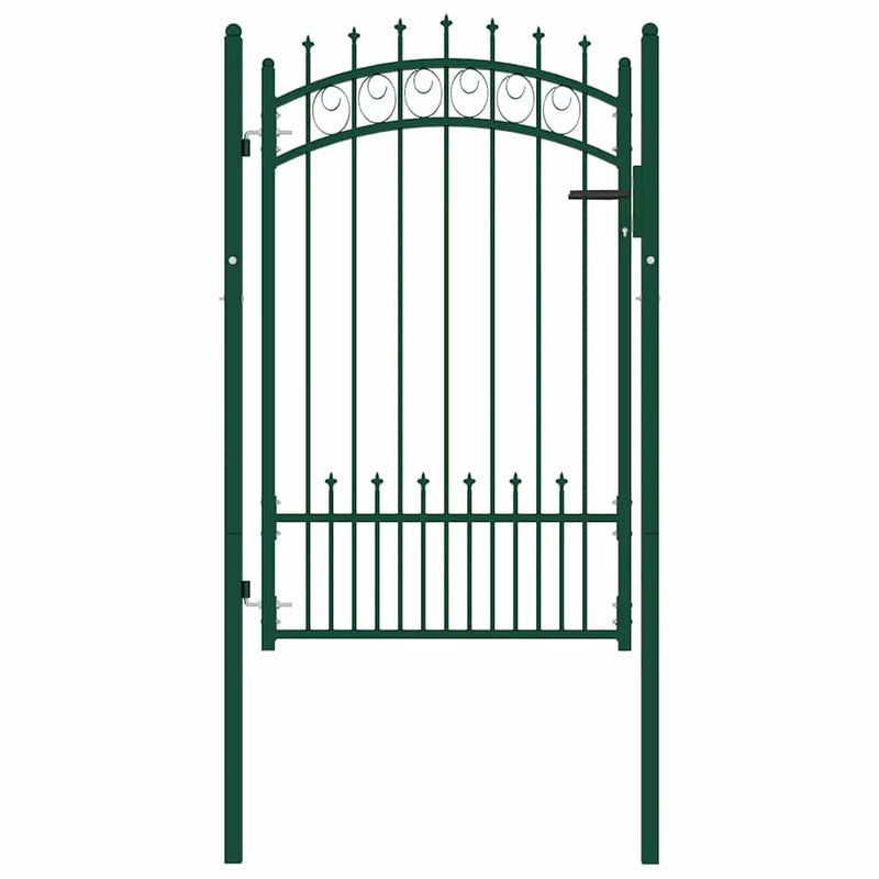 Load image into Gallery viewer, Vidaxl poort met speerpunten 100x150 cm staal groen
