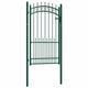 Vidaxl poort met speerpunten 100x175 cm staal groen