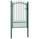 Vidaxl poort met speerpunten 100x150 cm staal groen