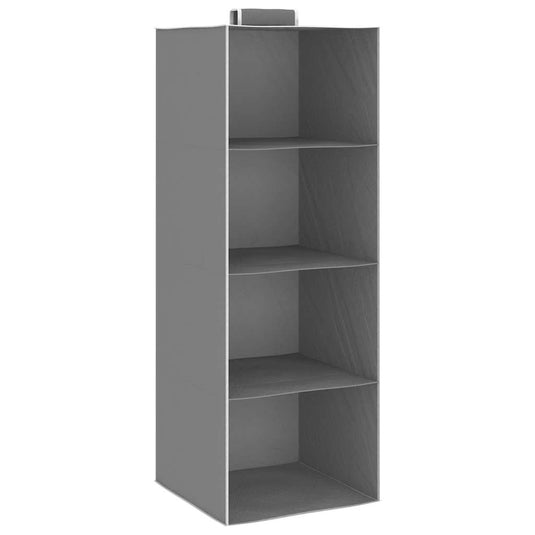 Vidaxl kledingorganisers hangend 2 st met 4 schappen stof
