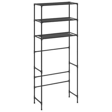 Vidaxl opbergrek voor boven wasmachine 3-laags 69x28x169 cm zwart