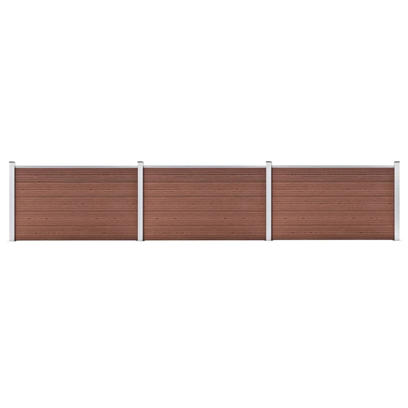 Load image into Gallery viewer, VidaXL Schutting 526x106 cm HKC bruin
