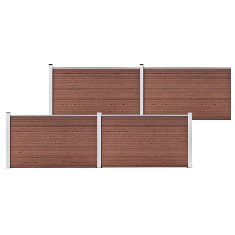 Load image into Gallery viewer, VidaXL Schutting 699x106 cm HKC bruin
