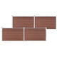 VidaXL Schutting 699x106 cm HKC bruin