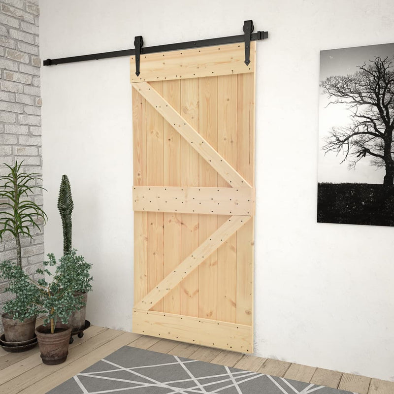 Load image into Gallery viewer, Vidaxl deur 80x210 cm massief grenenhout
