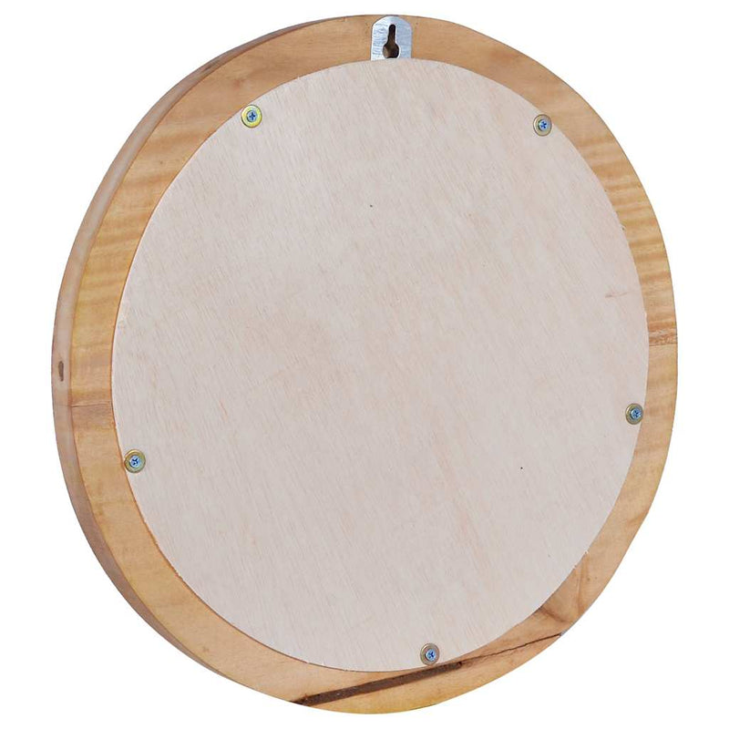 Load image into Gallery viewer, Vidaxl wandspiegel rond 40 cm teakhout
