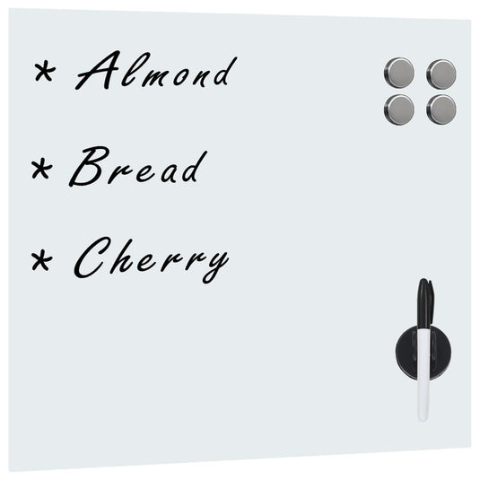 Vidaxl magneetbord voor aan de wand 40x40 cm glas