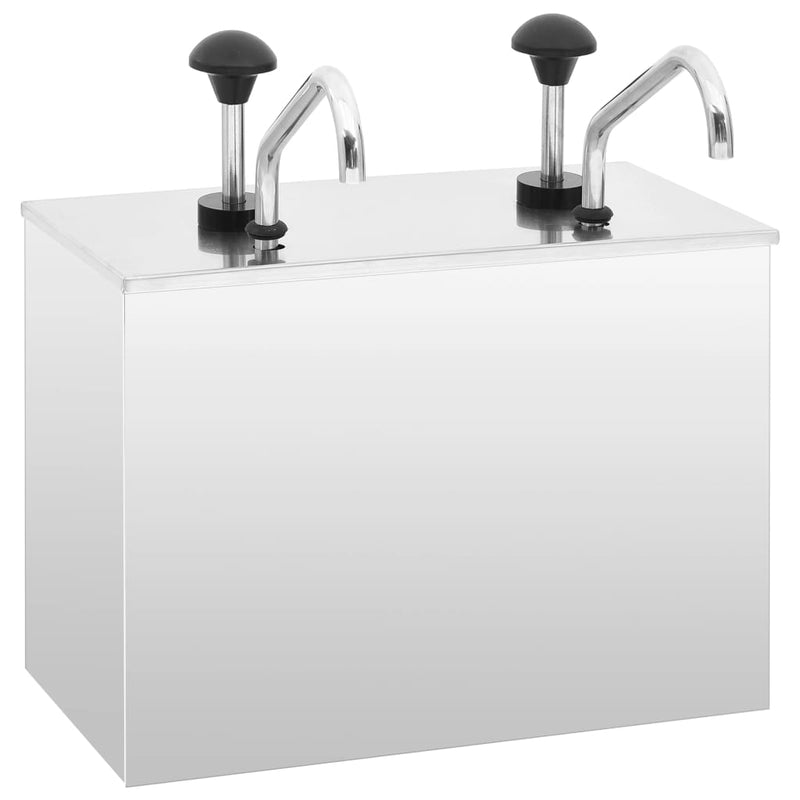 Load image into Gallery viewer, Vidaxl sausdispenser 2x3,5 l roestvrij staal
