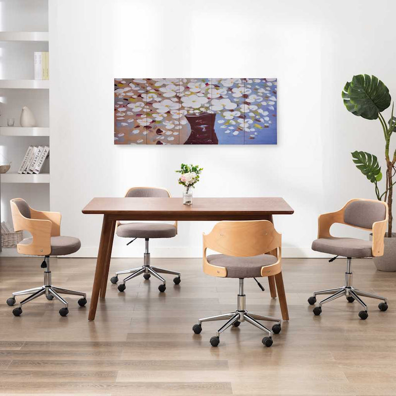 Load image into Gallery viewer, Vidaxl wandprintset bloemen in vaas 150x60 cm canvas meerkleurig
