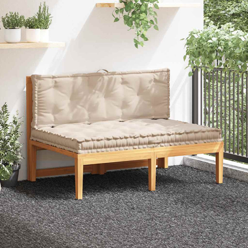 Load image into Gallery viewer, Vidaxl palletvloerkussens 2 st katoen beige
