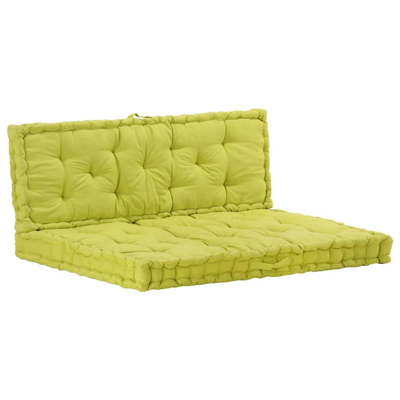 Load image into Gallery viewer, VidaXL Palletvloerkussens 2 st katoen groen
