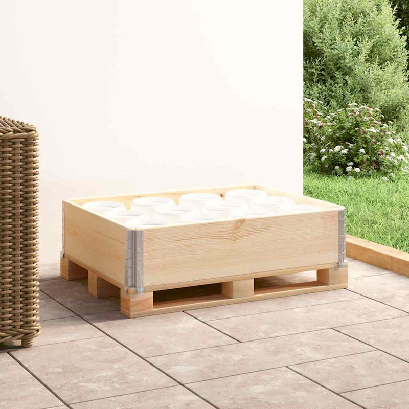 Load image into Gallery viewer, Vidaxl palletopzetrand 60x80 cm massief grenenhout
