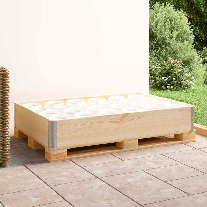 Load image into Gallery viewer, Vidaxl palletopzetrand 80x120 cm massief grenenhout
