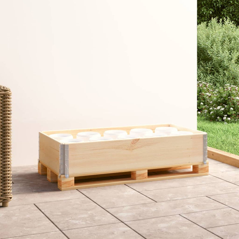 Load image into Gallery viewer, Vidaxl palletopzetrand 50x100 cm massief grenenhout
