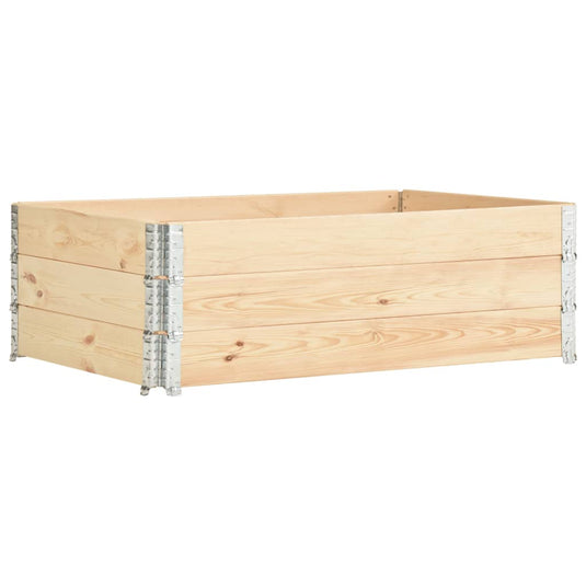 Vidaxl palletopzetrand 3 st 50x150 cm massief grenenhout