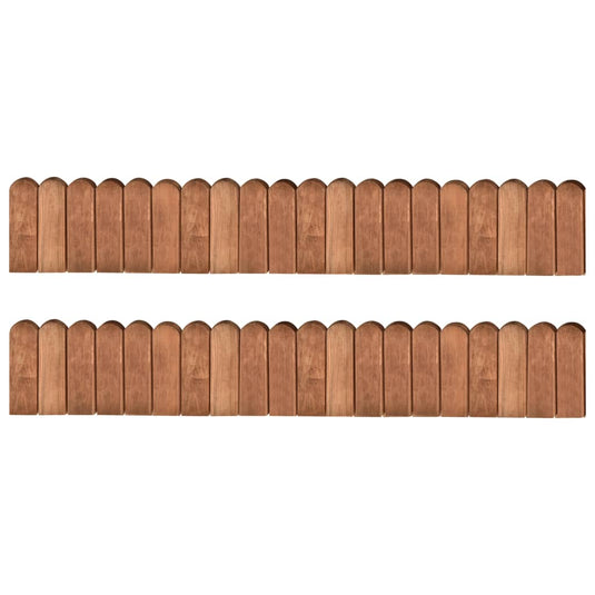 VidaXL Gazonranden 2 st 120 cm geïmpregneerd grenenhout