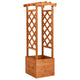 Vidaxl latwerkplantenbak met boog 49x39x130 cm vurenhout