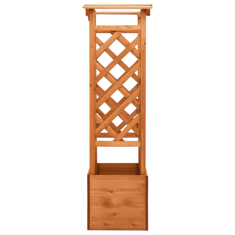 Load image into Gallery viewer, Vidaxl latwerkplantenbak met boog 49x39x130 cm vurenhout
