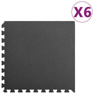 Vidaxl vloermatten 6 st 2,16 ㎡ eva-schuim zwart