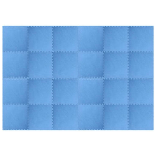 Vidaxl vloermatten 24 st 8,64 ㎡ eva-schuim blauw