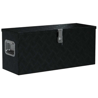Vidaxl aluminium kist 80x30x35 cm zwart