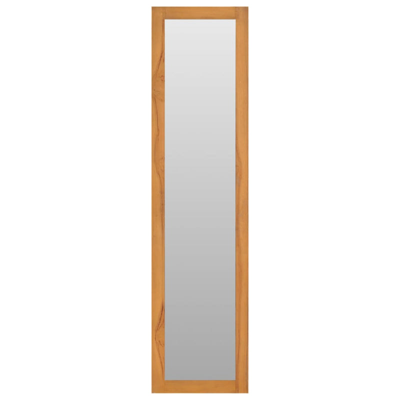Load image into Gallery viewer, Vidaxl wandspiegel met schappen 30x30x120 cm massief teakhout
