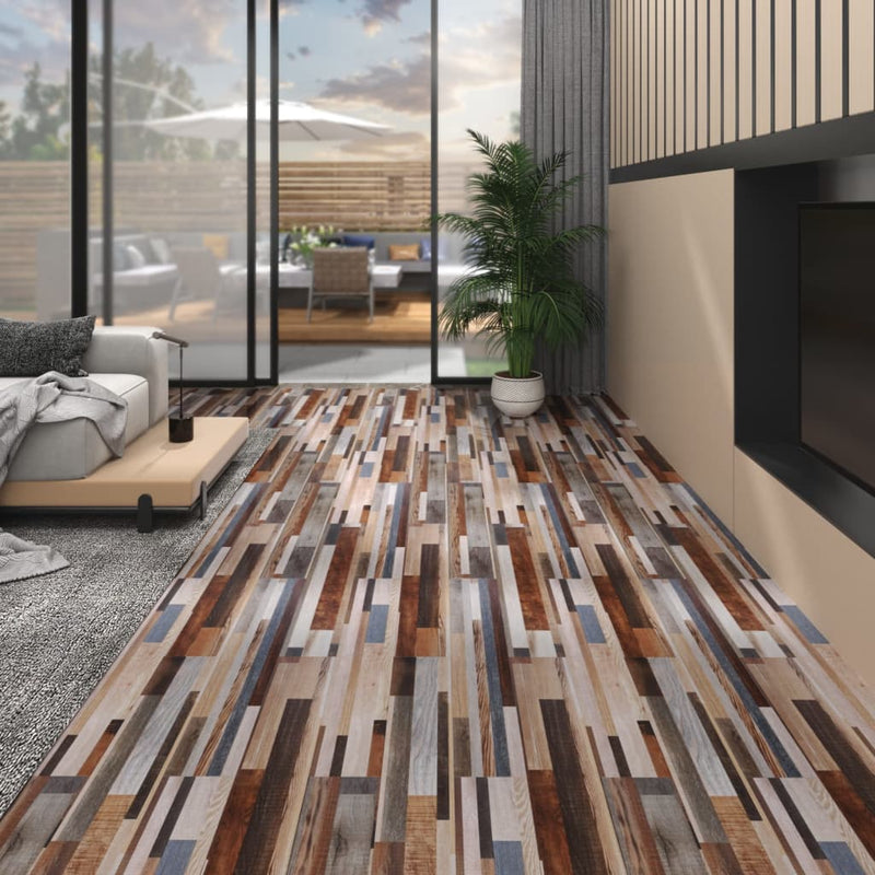 Load image into Gallery viewer, Vidaxl vloerplanken niet-zelfklevend 5,26 m² 2 mm pvc meerkleurig
