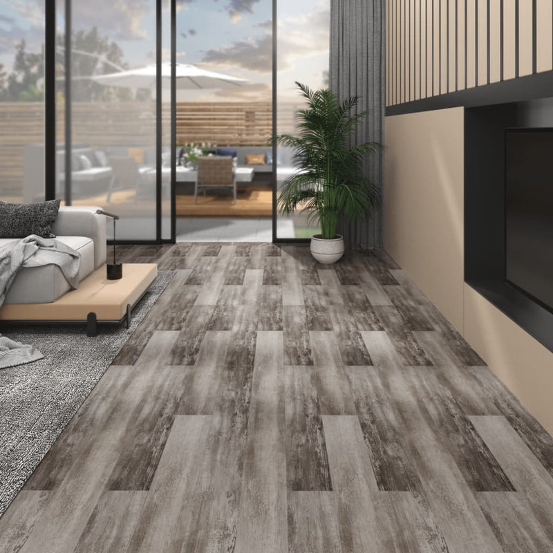 Load image into Gallery viewer, VidaXL Vloerplanken niet-zelfklevend 5,26 m² 2 mm PVC mat houtbruin
