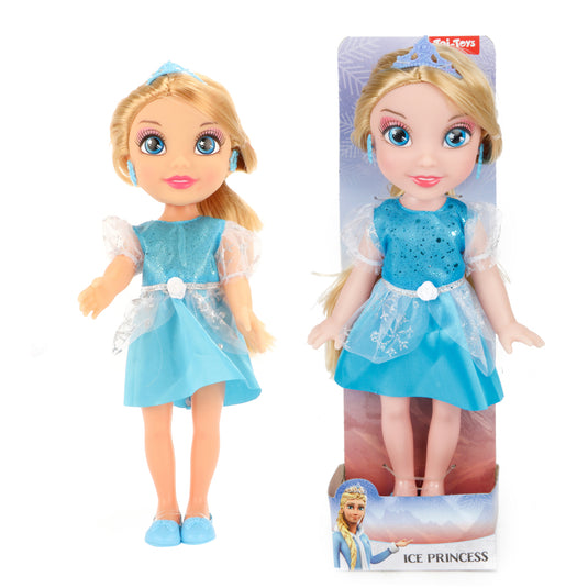 Ice princess toi-toys pop ijsprinses 28 cm blauw