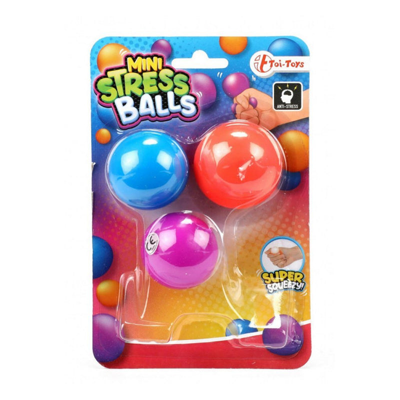 Load image into Gallery viewer, Toi-toys mini anti stressbal 4 cm 3 stuks
