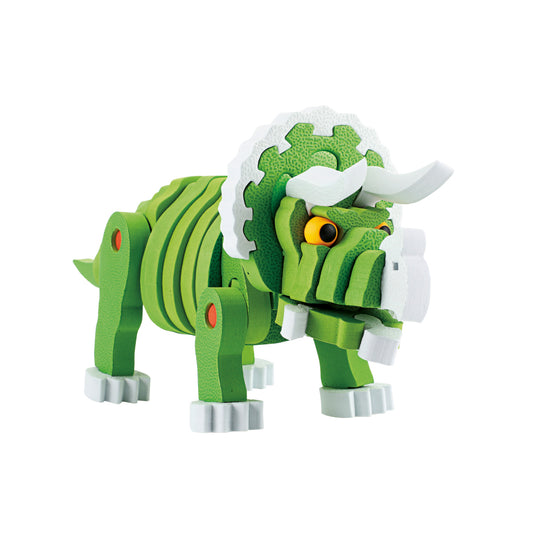 Toi-toys knutselpuzzel tricera junior 25,8 cm groen 59-delig