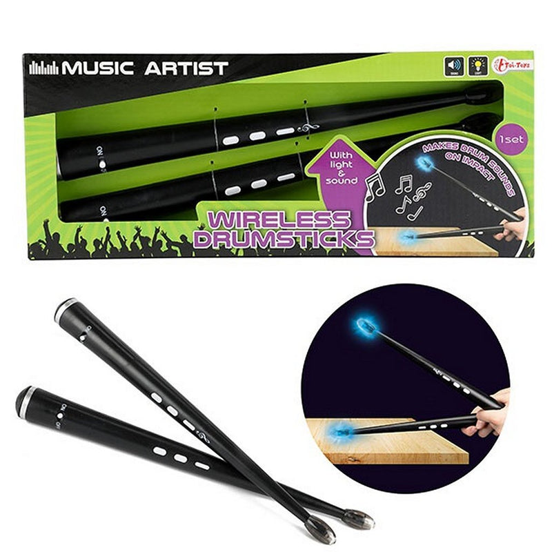 Load image into Gallery viewer, Music Artist Music Artist Draadloze Drumstokken + Geluid + Licht
