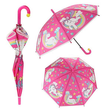 Toi-toys kinderparaplu eenhoorn - paraplu - roze - 66 cm